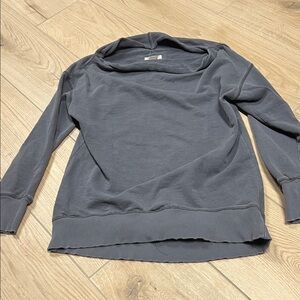 Anthropologie Gray Cowl Neck Sweater